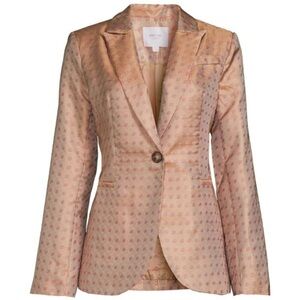 Grey Lab Los Angeles Menswear inspired Single Button Blazer in Pink Champagne S 